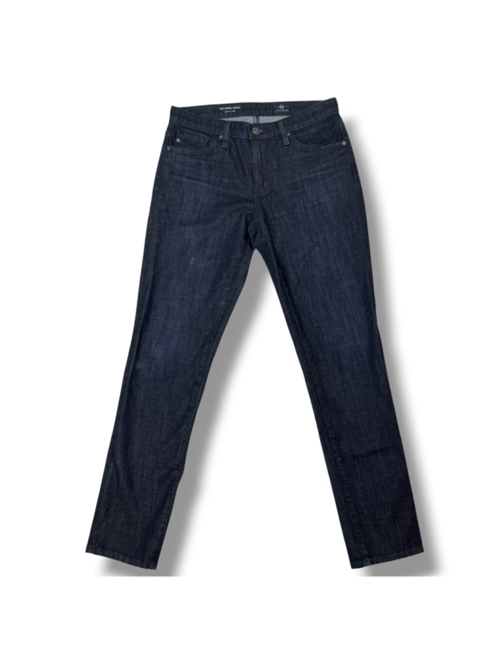 AG Prima Ankle Cigarette Jean Woman's Mid Rise 26 Dark Wash Blue Denim